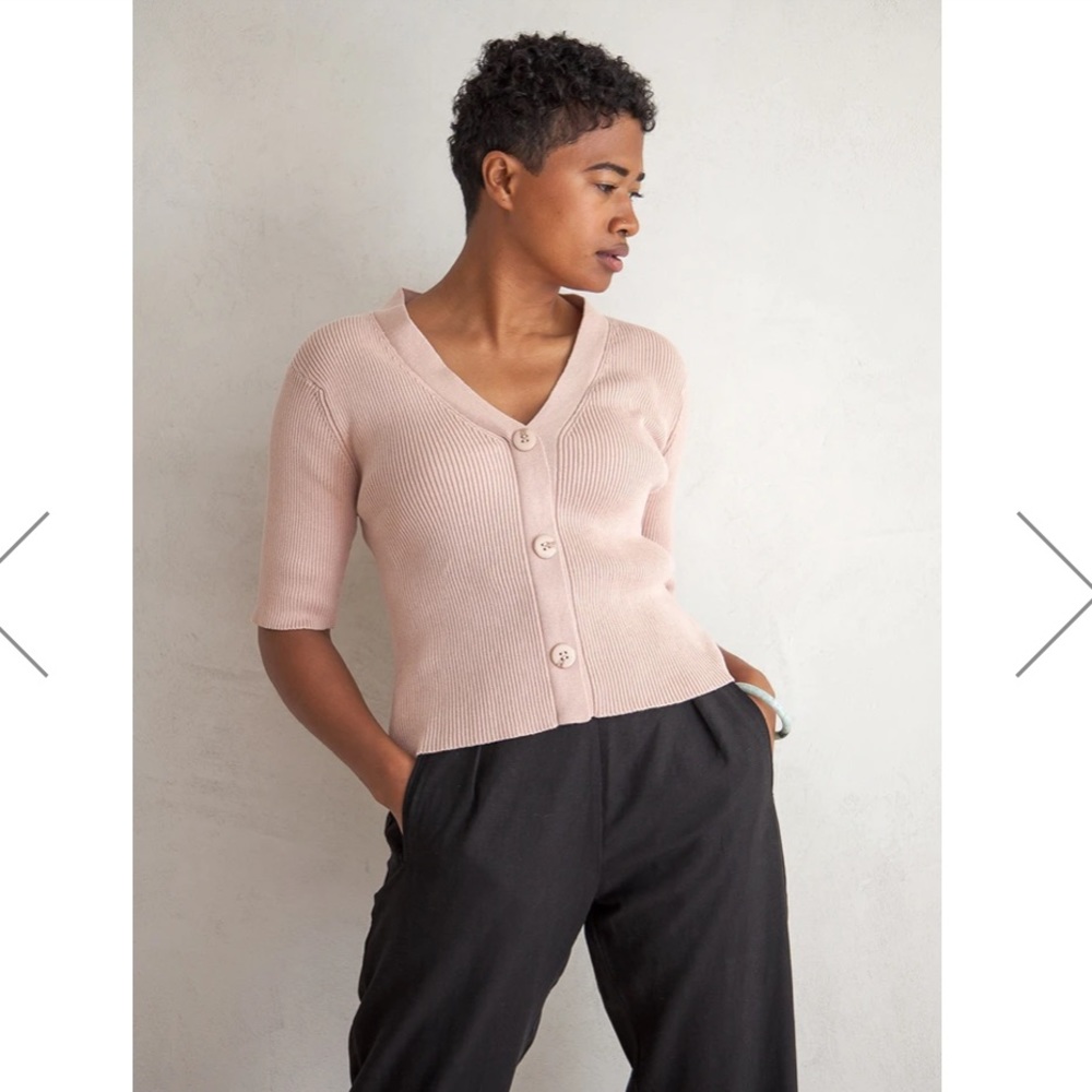 ALI GOLDEN RIBBED TOP - SAND